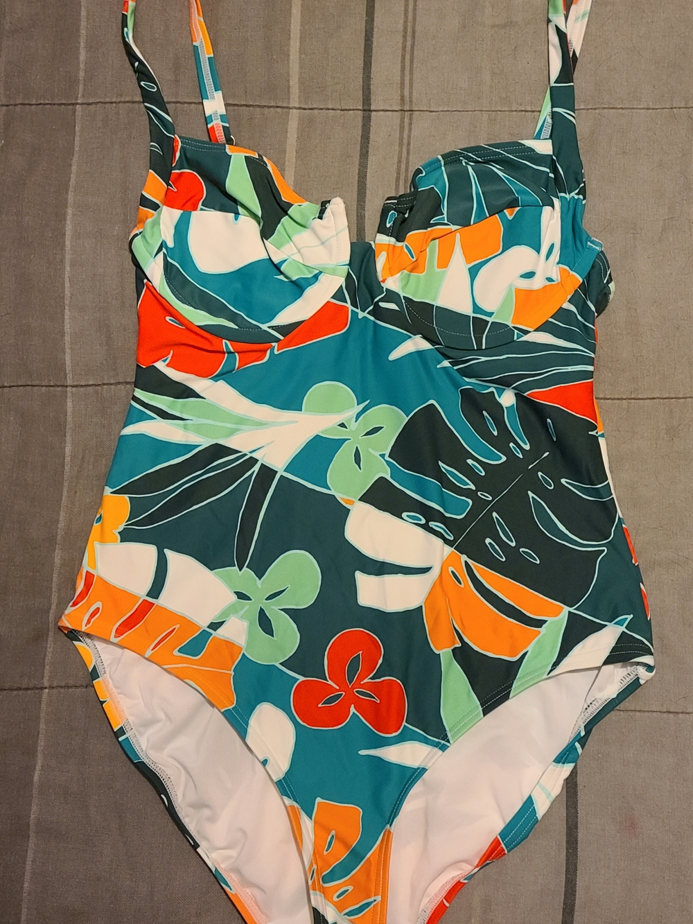 Vince Camuto Multi Tropical Print Woman's One-Piece Swimsuit